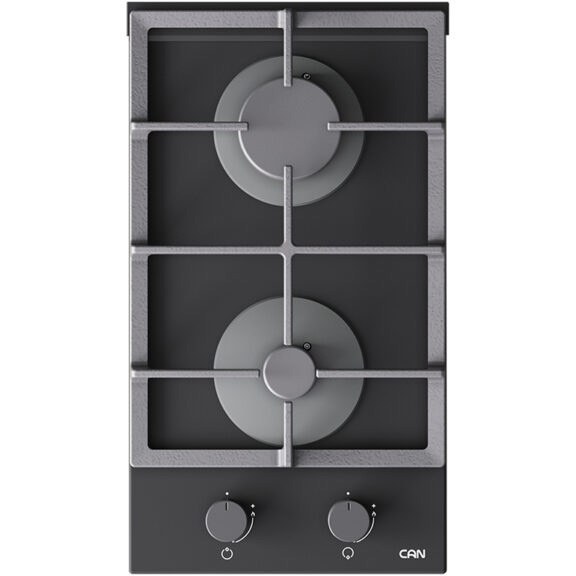 اجاق گاز کن مدل دومینو ۲ شعله شیشه ای